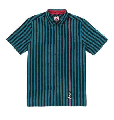 Camisa Volcom Schroff Stripe