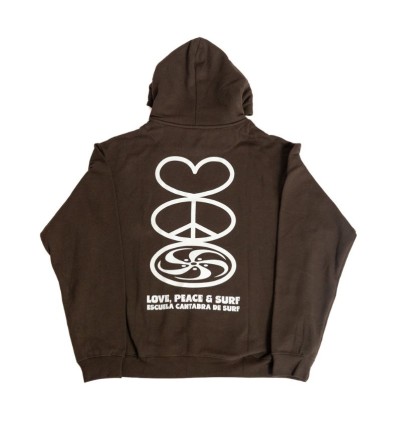 Sudadera ECS Corazón Marrón