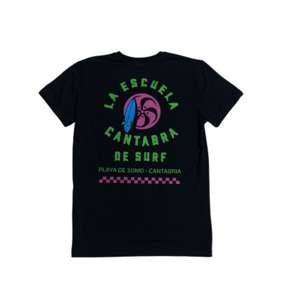 Camiseta ECS Tabla Surf Black