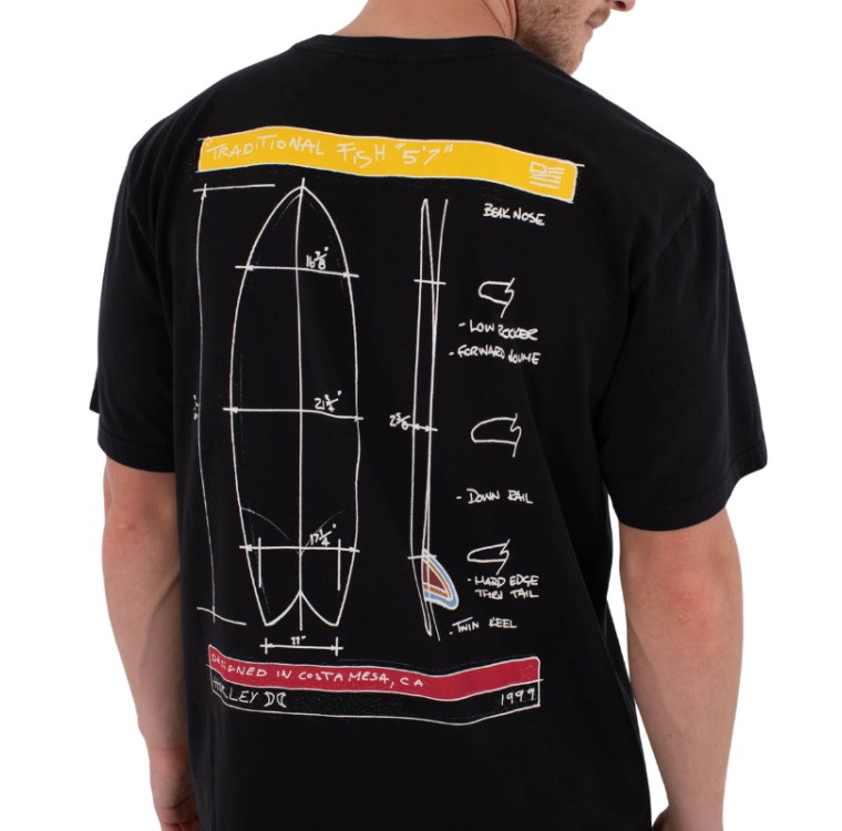 Camiseta Hurley Kraft Sketch