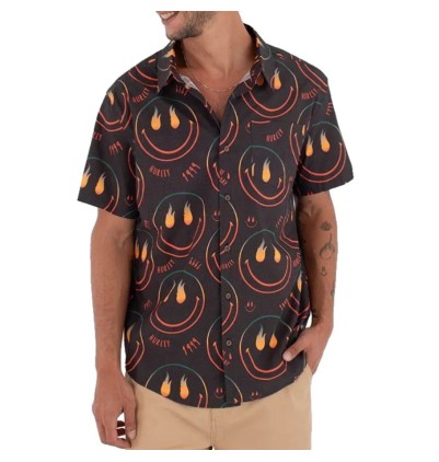 Hurley Woven SS Happy Face...