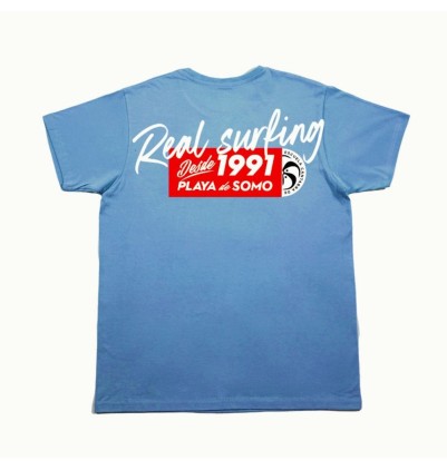 Camiseta ECS Real Surfing Azul